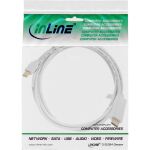 InLine Mini DisplayPort zu HDMI Konverter Kabel, weiß, 5m, 4K2K, mit Audio