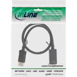 InLine DisplayPort zu HDMI Konverter Kabel, 4K/60Hz, schwarz, 1m