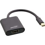 InLine Mini DisplayPort HDMI Konverterkabel, Aluminium,...