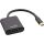 InLine Mini DisplayPort HDMI Konverterkabel, Aluminium, schwarz, 4K/60Hz