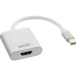 InLine Mini DisplayPort HDMI Konverterkabel, Aluminium,...