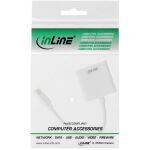 InLine Mini DisplayPort zu DVI Adapter, weiß, 0,15m