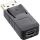 InLine DisplayPort Adapter, DisplayPort Stecker auf mini DisplayPort Buchse, 4K