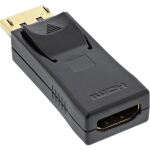 InLine DisplayPort Adapter, DP auf HDMI, 4K2K, mit Audio, schwarz