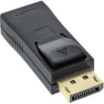 InLine DisplayPort Adapter, DP auf HDMI, 4K2K, mit Audio, schwarz