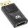 InLine Konverter DisplayPort Stecker auf HDMI Buchse, 4K/60Hz, mit Audio