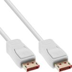 InLine DisplayPort 1.4 Kabel, 8K, weiß, vergoldete Kontakte, 1m