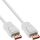 InLine DisplayPort 1.4 Kabel, 8K, weiß, vergoldete Kontakte, 1m