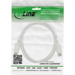 InLine DisplayPort 1.4 Kabel, 8K, weiß, vergoldete Kontakte, 2m