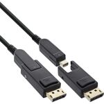 InLine DisplayPort 1.4 AOC Kabel, 8K4K, DisplayPort Stecker abnehmbar, 10m
