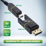 InLine DisplayPort 1.4 AOC Kabel, 8K4K, DisplayPort Stecker abnehmbar, 10m