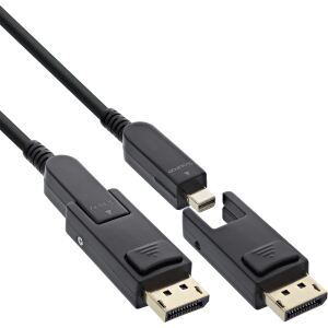 InLine DisplayPort 1.4 AOC Kabel, 8K4K, DisplayPort Stecker abnehmbar, 40m
