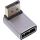 InLine DisplayPort 1.4 Adapter, DisplayPort Stecker / Buchse, 90° unten, 8K