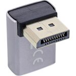 InLine DisplayPort 1.4 Adapter, DisplayPort Stecker / Buchse, 90° oben, 8K