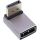 InLine DisplayPort 1.4 Adapter, DisplayPort Stecker / Buchse, 90° oben, 8K