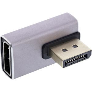 InLine DisplayPort 1.4 Adapter, DisplayPort St/ Bu, 90° vertikal rechts, 8K