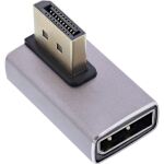 InLine DisplayPort 1.4 Adapter, DisplayPort St/ Bu, 90° vertikal rechts, 8K