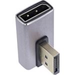 InLine DisplayPort 1.4 Adapter, DisplayPort St/ Bu, 90° vertikal rechts, 8K