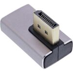 InLine DisplayPort 1.4 Adapter, DisplayPort St/ Bu, 90° vertikal links, 8K