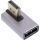 InLine DisplayPort 1.4 Adapter, DisplayPort St/ Bu, 90° vertikal links, 8K
