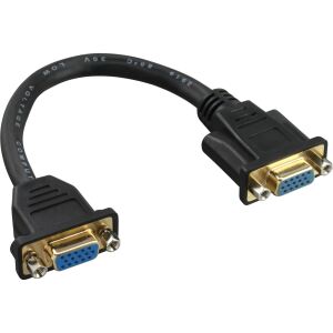 InLine VGA Adapterkabel, 15pol VGA BU/BU, zum Einbau, vergoldete Kont., 0,2m