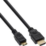 InLine HDMI Mini auf HDMI Kabel, vergoldete Kontakte,...