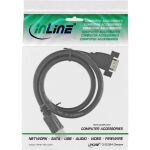 InLine HDMI 4K60Hz Adapterkabel zum Einbau, HDMI A Stecker/Buchse, 0,6m
