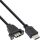 InLine HDMI 4K60Hz Adapterkabel zum Einbau, HDMI A Stecker/Buchse, 0,6m