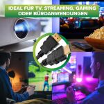 InLine HDMI Kabel, HDMI-High Speed mit Ethernet, Stecker/Stecker, schwarz, 1m