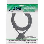 InLine HDMI Superslim Kabel A an D, HS mit Eth., Premium, schwarz / gold, 1,8m