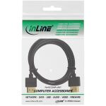 InLine HDMI Superslim Kabel A an A, HS mit Eth., Premium, schwarz / gold, 1,8m