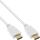 InLine HDMI-High Speed Kabel mit Eth., Premium, ST / ST, weiß / gold, 3m