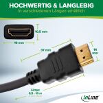 InLine HDMI Kabel, HDMI-High Speed mit Ethernet, Stecker/Stecker, schwarz, 7,5m