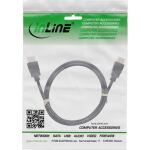 InLine HDMI Kabel, HDMI-High Speed mit Ethernet, Stecker/Stecker, schwarz, 10m