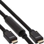 InLine HDMI Aktiv-Kabel, HDMI-High Speed mit Ethernet, 4K2K, ST/ST, 25m