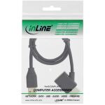 InLine HDMI Adapter Stecker/Buchse mit USB-Power Einspeisung, 0,5m