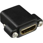 InLine HDMI Adapter zum Einbau mit Gewinde, A Buchse/Buchse,vergoldete Kontakte