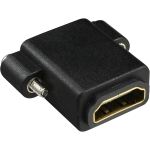 InLine HDMI Adapter zum Einbau mit Gewinde, A Buchse/Buchse,vergoldete Kontakte