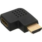 InLine HDMI Adapter, Stecker / Buchse, seitlich links gewinkelt, 4K2K