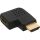 InLine HDMI Adapter, Stecker / Buchse, seitlich links gewinkelt, 4K2K