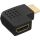 InLine HDMI Adapter, Stecker / Buchse, seitlich links gewinkelt, 4K2K
