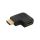InLine HDMI Adapter, Stecker / Buchse, seitlich rechts gewinkelt, 4K2K