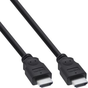 InLine HDMI Kabel, HDMI-High Speed, Stecker / Stecker, schwarz, 7,5m