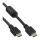 InLine HDMI Kabel, HDMI-High Speed, ST / ST, schwarz, mit Ferrit, 1,5m