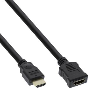 InLine HDMI Verlängerung, HDMI High Speed, Stecker auf Buchse, 5 m