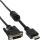InLine HDMI-DVI Adapterkabel, 19pol Stecker auf 18+1 Stecker, mit Ferrit, 1m