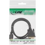 InLine HDMI-DVI Kabel, schwarz / gold, HDMI Stecker auf DVI 18+1 Stecker, 5m