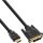 InLine HDMI-DVI Kabel, schwarz / gold, HDMI Stecker auf DVI 18+1 Stecker, 5m