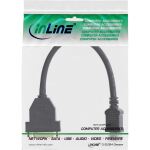 InLine HDMI-DVI Adapterkabel, HDMI Stecker auf DVI Buchse, 0,2m