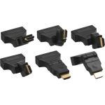 InLine HDMI-DVI Adapter, 19pol Stecker auf 24+1 Buchse, mit 180° Winkel